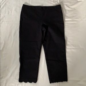 Talbots Scalloped capris size 10